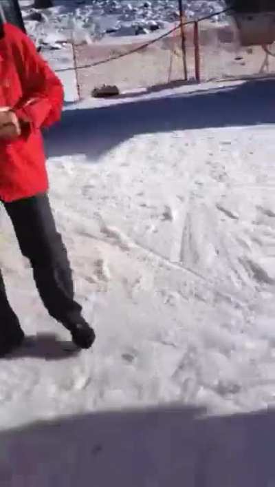 WCGW trying to show off my ski tricks