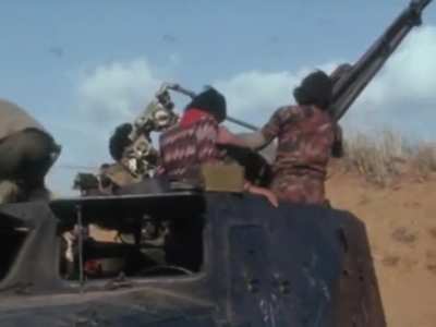 ZU-23-2 23mm cannon mounted on a BTR-152 used by PLO militants to engage Israeli aicraft over Southern Lebanon in 1981