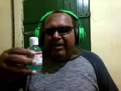 M&aacute;scara, Alcool em Gel