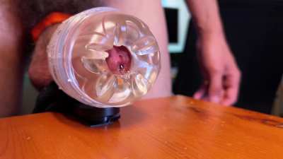 I precum SO MUCH that I don't even need any lube to fuck my Fleshlights! 🤤💦