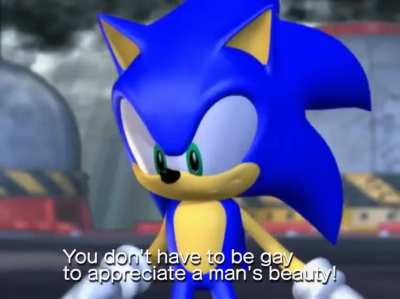 "You don't have to be gay to appreciate a man beauty!"