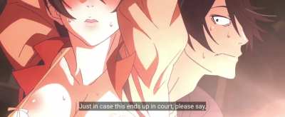 "Please fondle my boobs" [Kizumonogatari III: Reiketsu-hen]