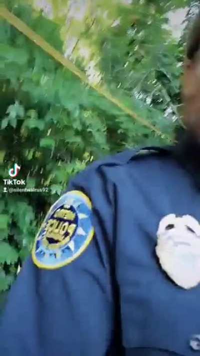 A cop trying weed
