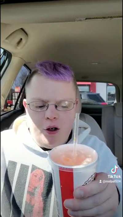 Me drinking soda