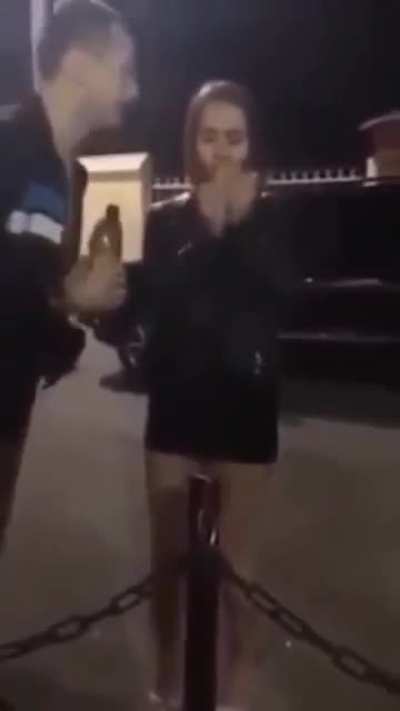 This scumbag does this over banter
