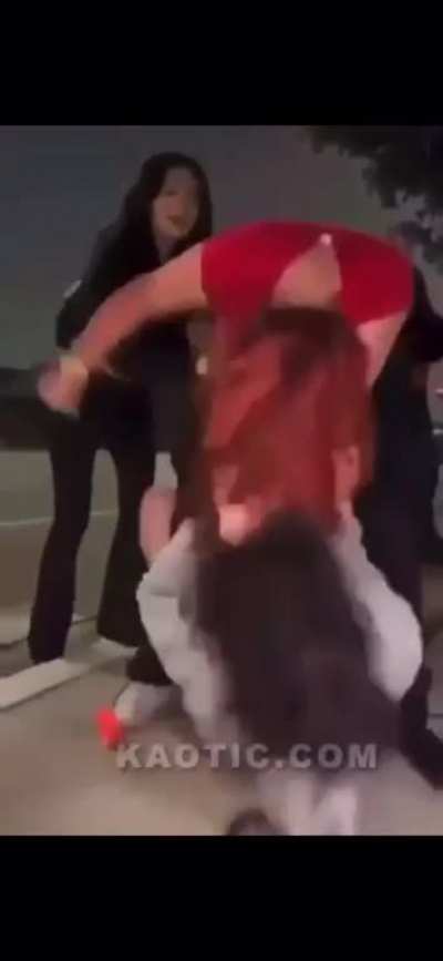 She tried to break up the fight&hellip;
