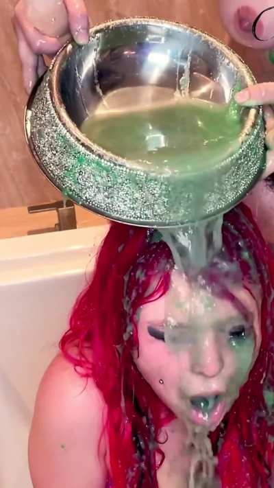 Taking a vomit shower