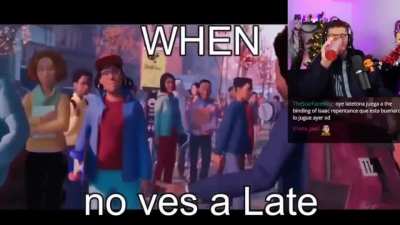 pero late...