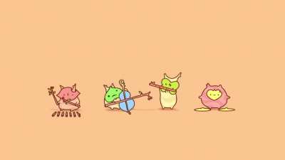 Animated some koroks performing the korok forest theme song