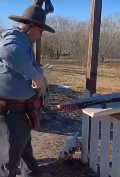 Mingus Reynolds winning Texas Tech&rsquo;s 11th NCAA National Championship in Wild West Mobility Shooting.