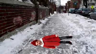 Freddie Mercury slips on ice and can&rsquo;t get up.