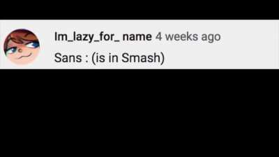 Probably what happened in Smash