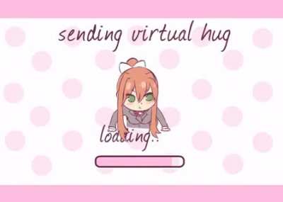 Sending virtual hug [Doki Doki Literature Club]