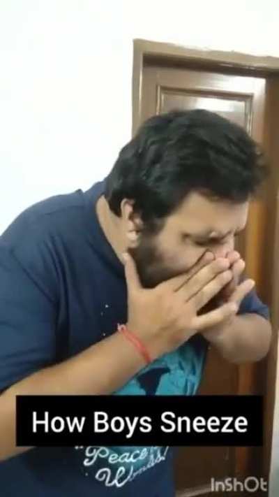 How dads sneeze