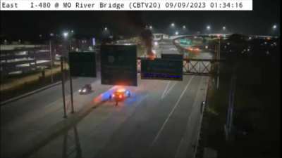 Iowa DOT Cam Shows Speeder Crashing Into Innocent Driver Causing Explosion &amp; Fire (3 Angles)