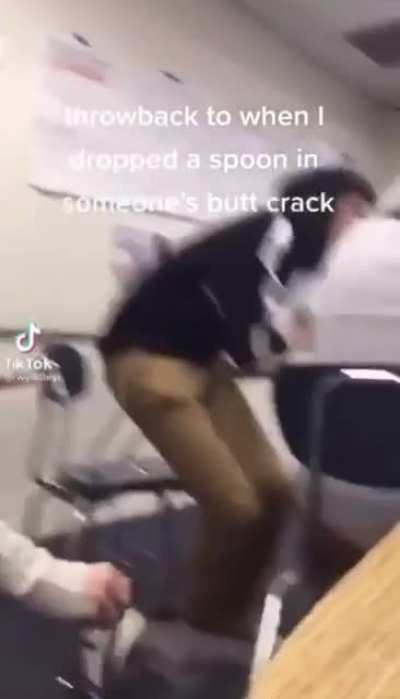 Ah. The ol&rsquo; spoon in the butt crack.