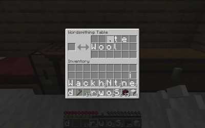 The Wordsmithing Table