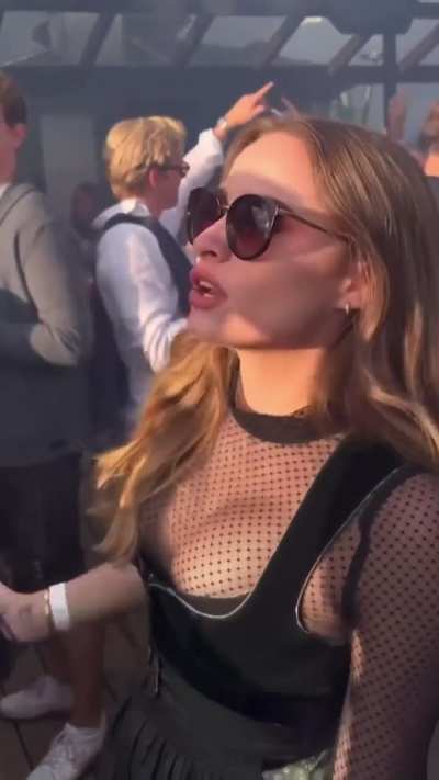 Dancing in her dirndl