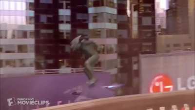 Forgot how ahead of it&rsquo;s time the first Spider-Man movie was. Honestly can&rsquo;t tell that this is CGI