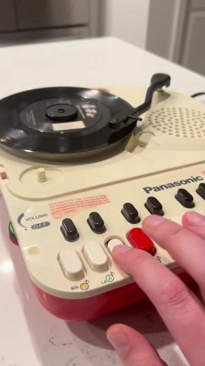 Undone played on a 1970s children&rsquo;s organ turntable 
