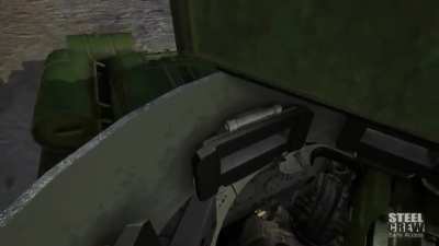 Surprise attack on a VR tank crew
