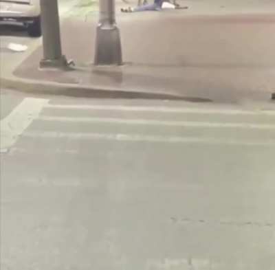 Guy pulls out a bat and gets his ass handed to him in Baltimore
