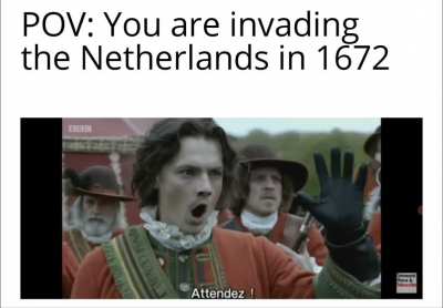 Een invasie die letterlijk in het water viel