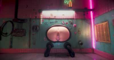 Our third gloryhole video, free use, stuck in wall.
