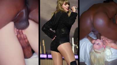Taylor looks so good with interracial porn