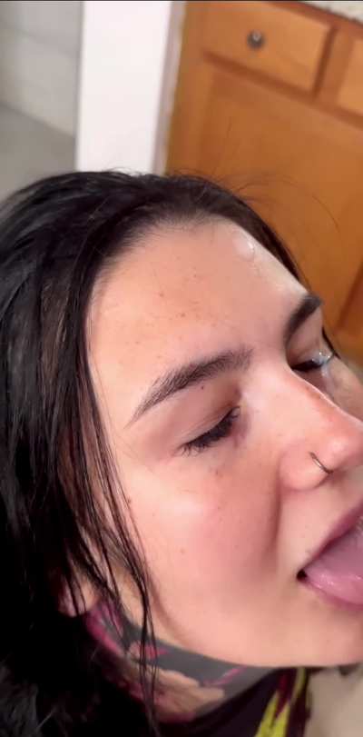 It's perfectly normal to let random men cum on your face right