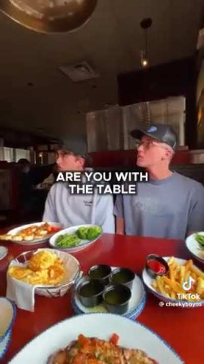 A pair of idiots got the poorly paid waiter fired from his position