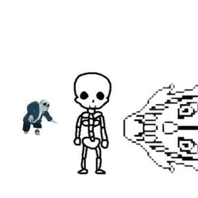 i would have added toriel beside sans but i couldnt find a good toriel gif