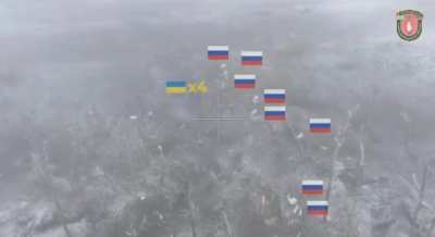 A Russian squad takes a trench defended by 4 ukrainians, taking 3 prisoners