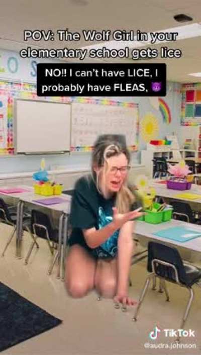 Not lice! Fleas.