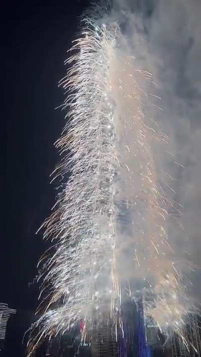 Happy new year 2025 in advance. Dubai Burj Khalifa Fireworks ahead