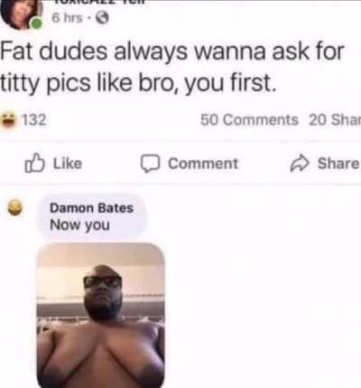 Chad sends legitimate pic