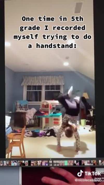 Handstand gone wrong