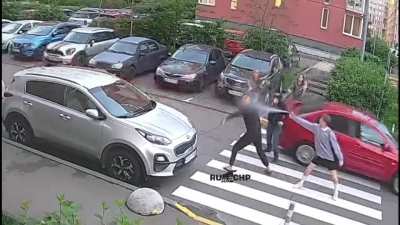 Dog Owners Conflict in Kiev, Ukraine