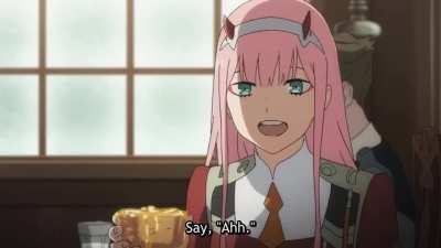 here darling say ahh