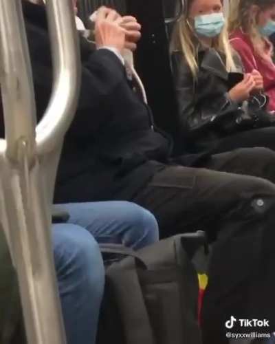 The only good reason to take off your mask on the subway