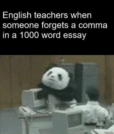 And they make you write another one its importance