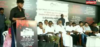 When he was invited to speak about NEET, he used this chance to speak about FEES in Colleges run by ruling &amp; opposition party "leaders". Good use of the spotlight. NEET or Not, exhorbitant fees is something which needs to be controlled.
