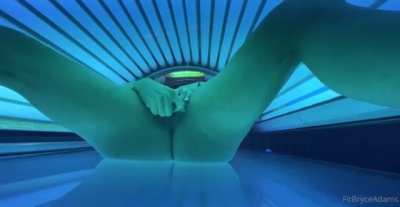 Bryce Adams during sunbed