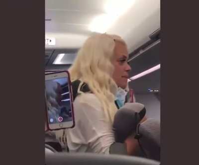 Here we go again. Anti-masker goes ballistic on board airline flight. But wait, this one has a twist ending- he&rsquo;s married to Karen!