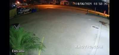 Head-on motorcycle collision ends in a fiery conflagration. I don&rsquo;t know how the victims are.