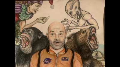 Joe watches me draw the Joe Rogan Experience