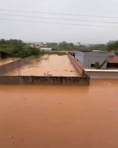 Flooding followed extreme rainfall in parts of the area - Espinosa Minas Gerais Brazil - March 1 2026