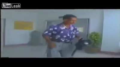 Man tries to defuse bomb and sets it off