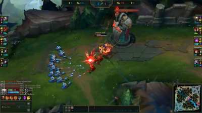A Pantheon trying his absolute hardest to freeze a wave. He had so much determination...