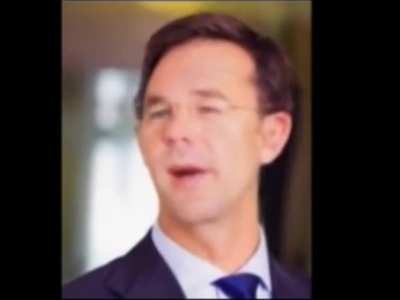 Mark Rutte zingt Dame Da Ne